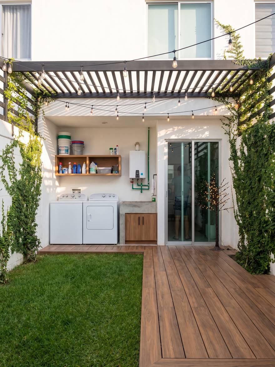 Enredadera: desde la puerta del comedor
